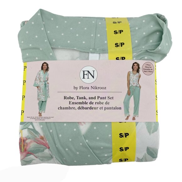 Flora Nikrooz 3 Pieces Women's Sleepwear Set | Floral | XLarge **NEW - Picture 1 of 4